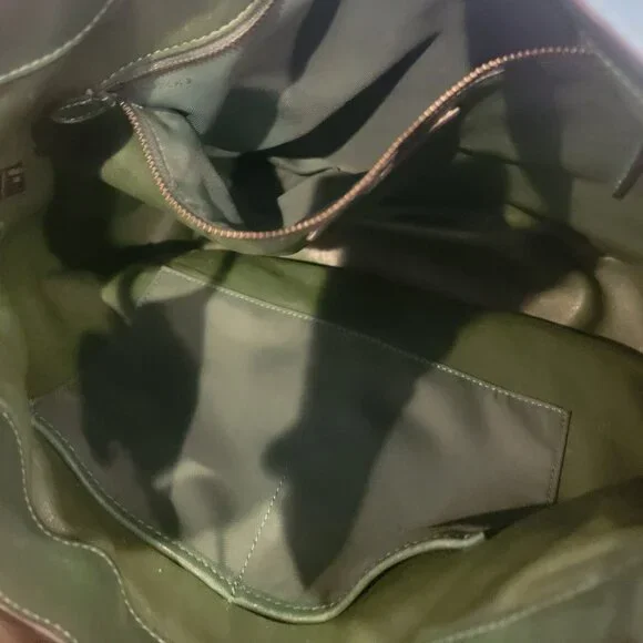 Coach Nomad Hobo Dark Green Glove tanned Leather Shoulder Bag Purse 36026 - Picture 12 of 14